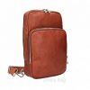 Italian Genuine Leather Messenger Bag / Handbag / Shoulder Brown