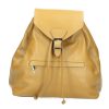 Soft Italian Genuine Leather Backpack / Rucksack , Vera Pelle yellow