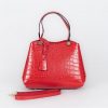 Real Genuine Leather Shoulder bag/ red