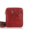 Genuine Leather Messenger Bag red